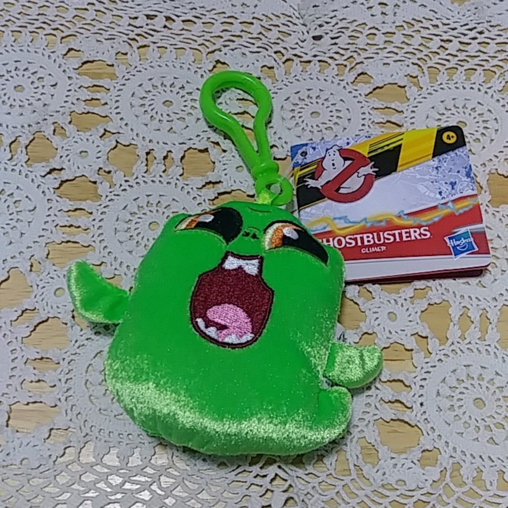 Ghostbusters Afterlife Paranormal Plush Backpack Clips Slimer Muncher Toy
